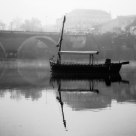 Misty River Scene
